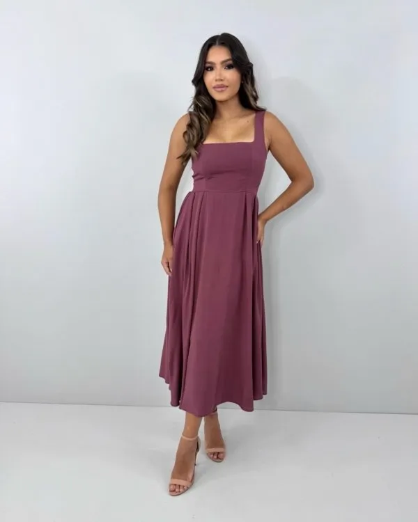 Vestido Samanta - Marrom