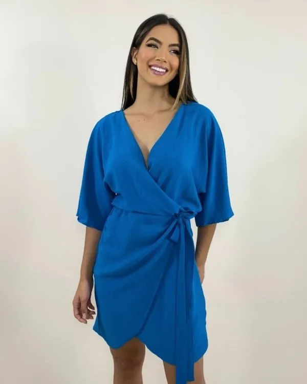 Vestido Maristela - Azul Claro
