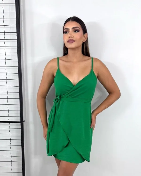 Vestido Anastasia - Verde Bandeira