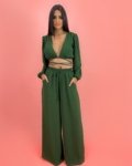 Conjunto Pantalona Simone – Verde Militar