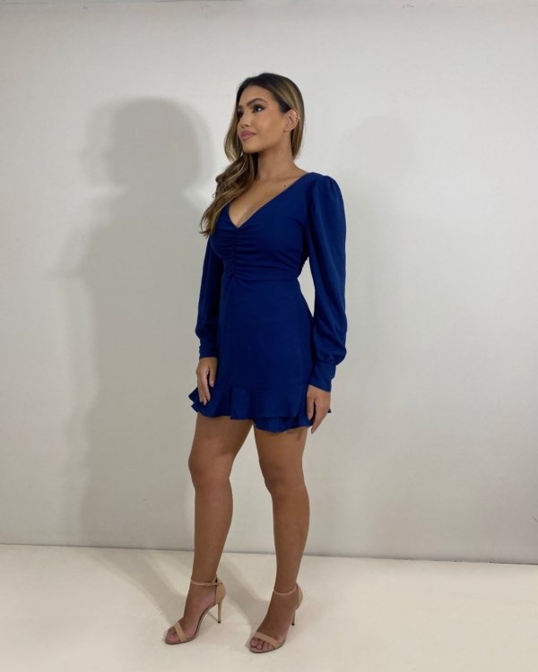 Macaquinho Tamires - Azul Marinho