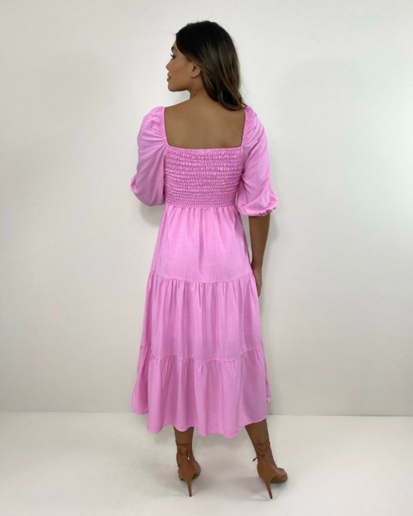 Vestido Juliana - Rosa Bebê