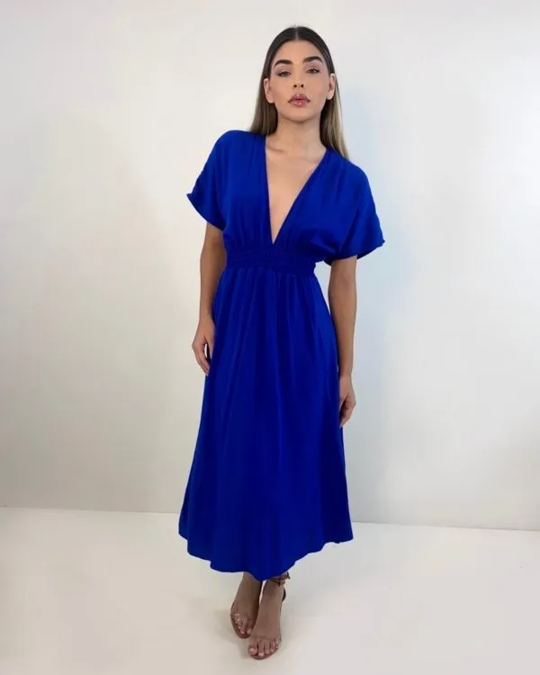 Vestido Marcela - Azul Royal