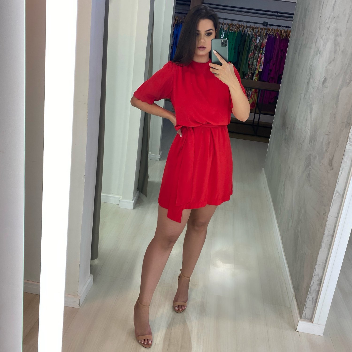 Vestido Elis - Vermelho - Image 1