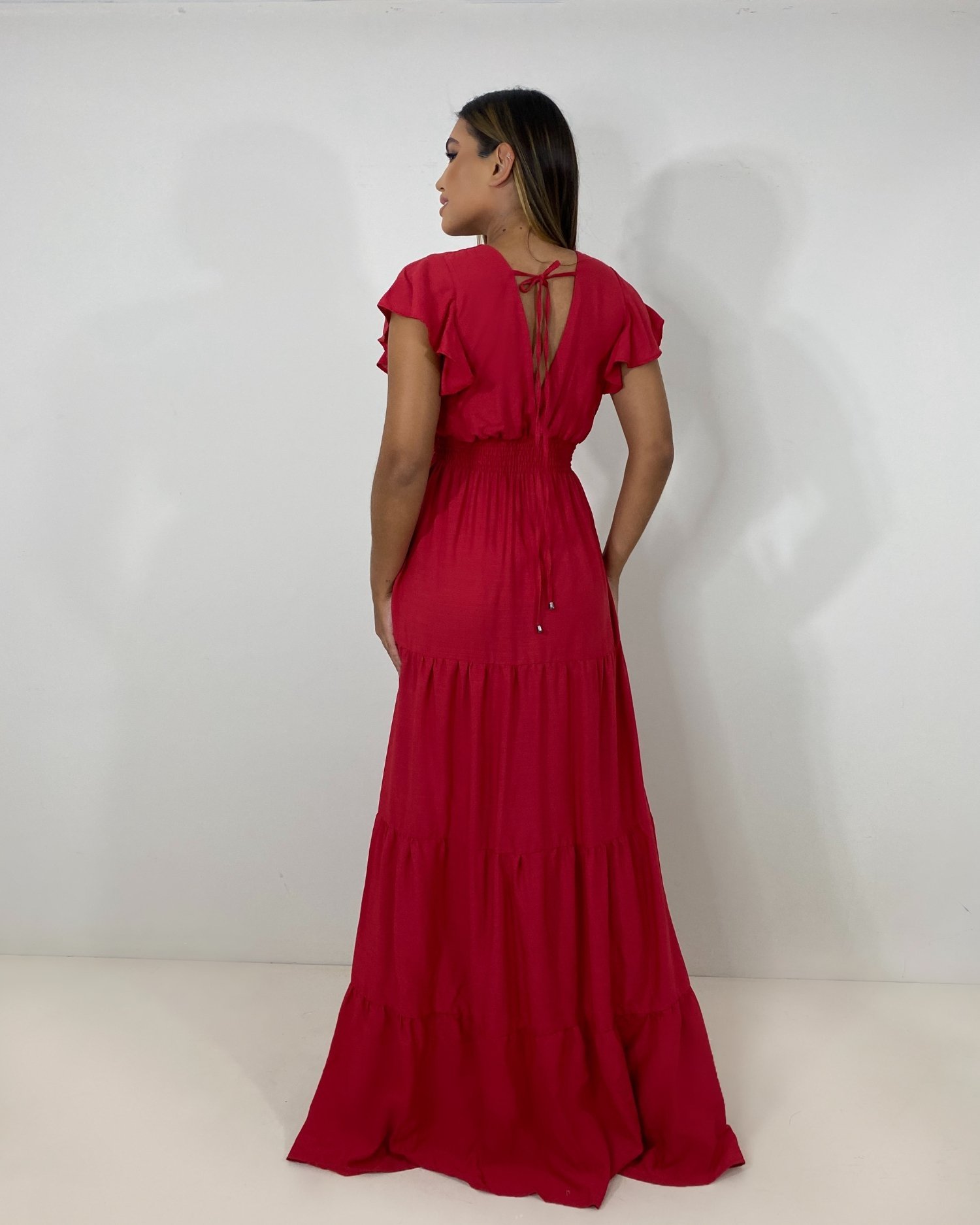 Vestido Laís Longo - Vermelho - Image 5