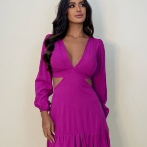 Vestido Cláudia - Fúcsia - Image 2