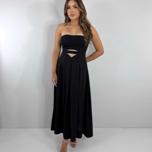 Vestido Maria Flor - Preto - Image 3