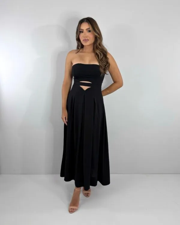 Vestido Maria Flor - Preto