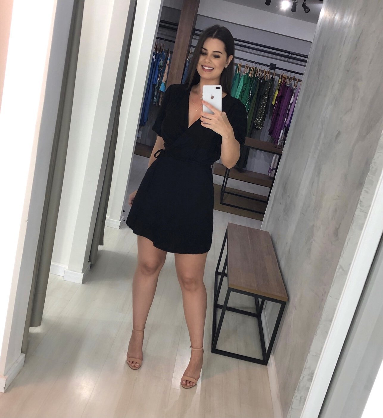 Vestido Érica Manga Princesa - Preto - Image 5