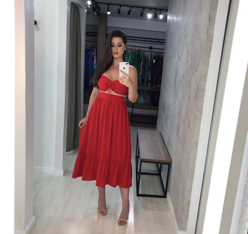 Conjunto Maria Eduarda - Vermelho