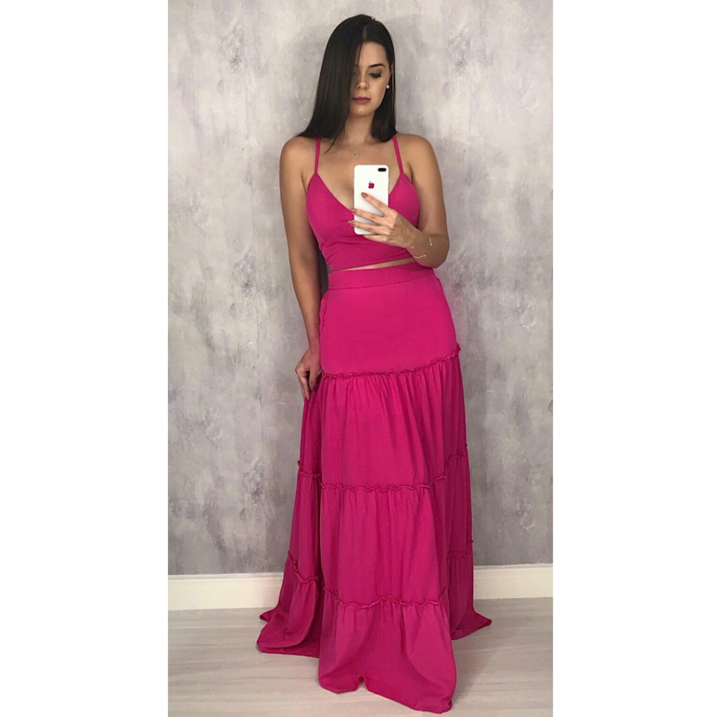 Conjunto Gabriela - Rosa Chiclete