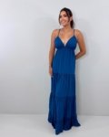 Vestido Sophia – Azul Petróleo