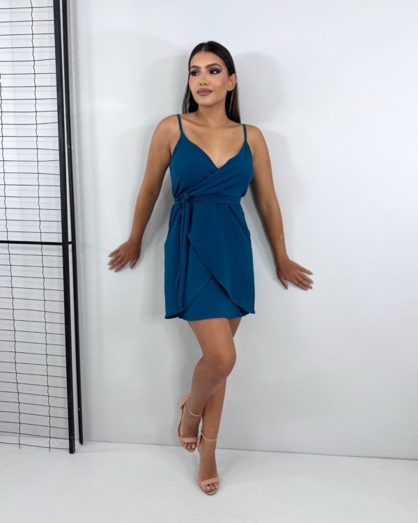 Vestido Anastasia - Azul Petróleo