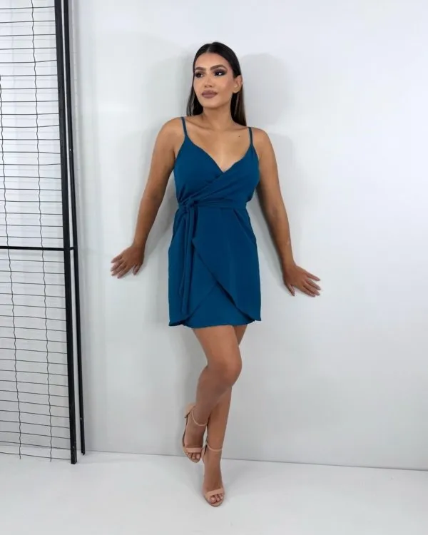 Vestido Anastasia - Azul Petróleo