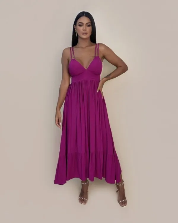 Vestido Maísa - Fúcsia