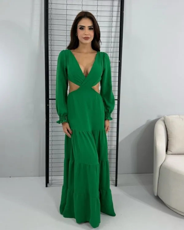 Vestido Rafaella - Verde Bandeira