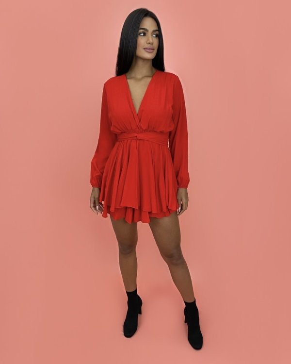 Macaquinho Raiany - Vermelho