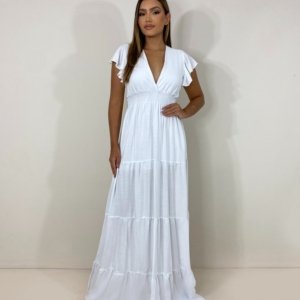 Vestido Laís Longo - Branco - Image 1