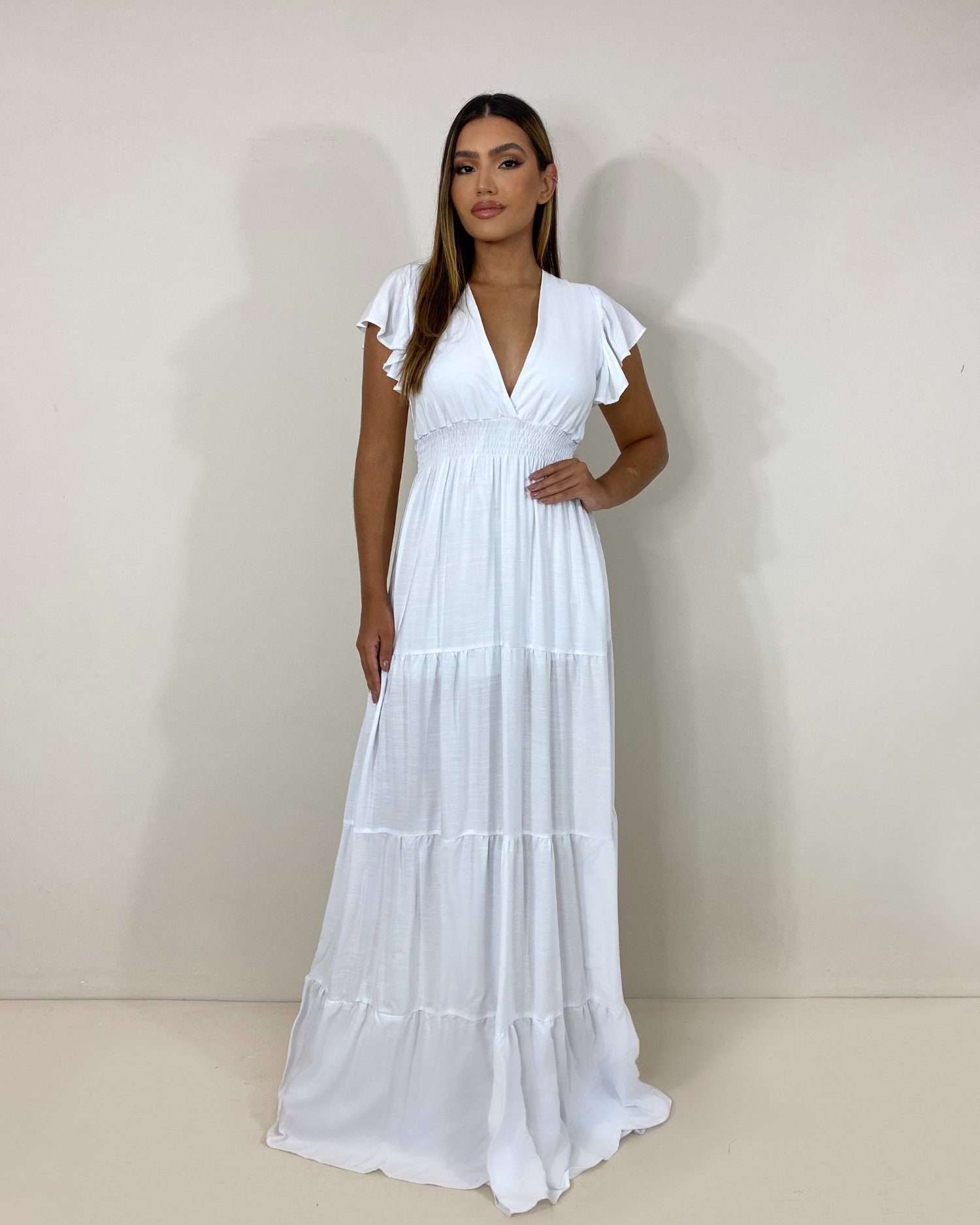 Vestido Laís Longo - Branco - Image 1
