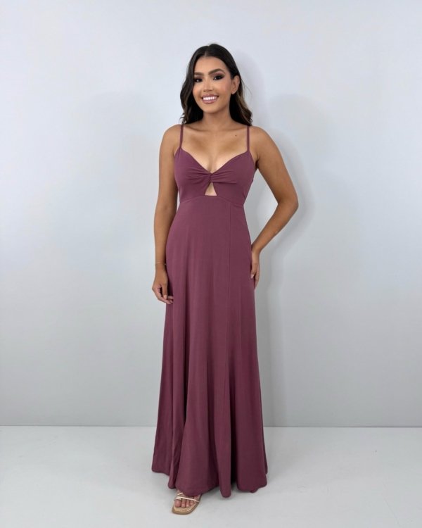 Vestido Eliana - Marrom