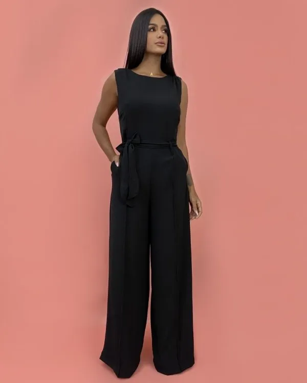 Macacão Celina - Preto