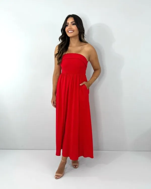 Vestido Perla - Vermelho