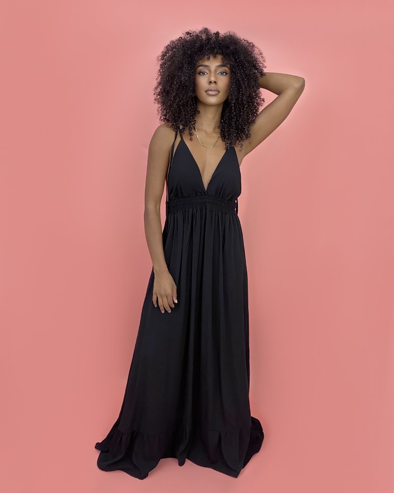 Vestido Valentina Longo - Preto - Image 3