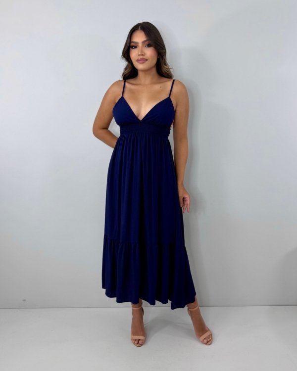 Vestido Beatriz - Azul Marinho