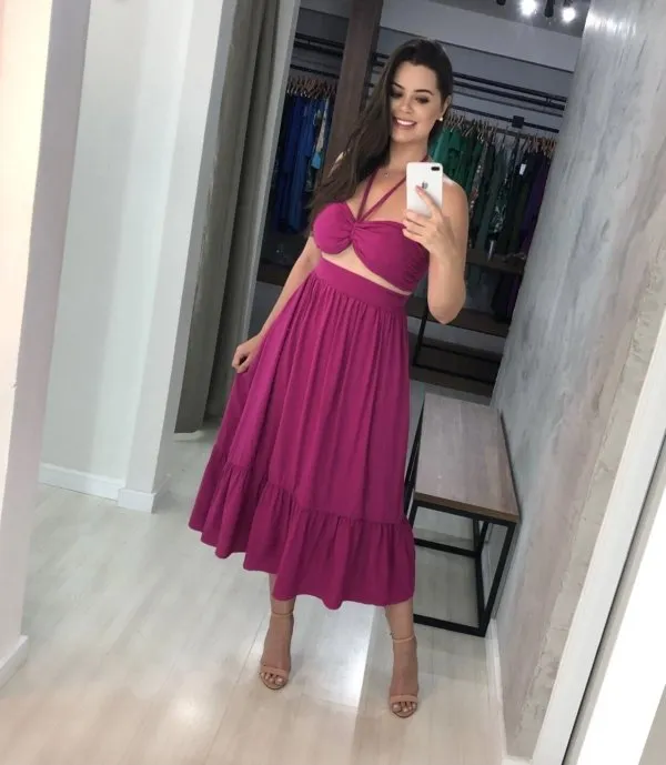 Conjunto Maria Eduarda - Fúcsia