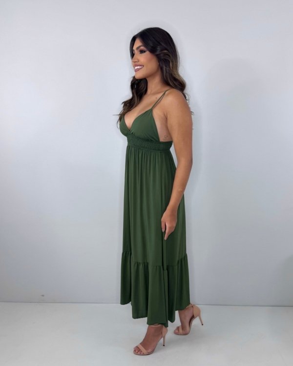 Vestido Beatriz - Verde Militar
