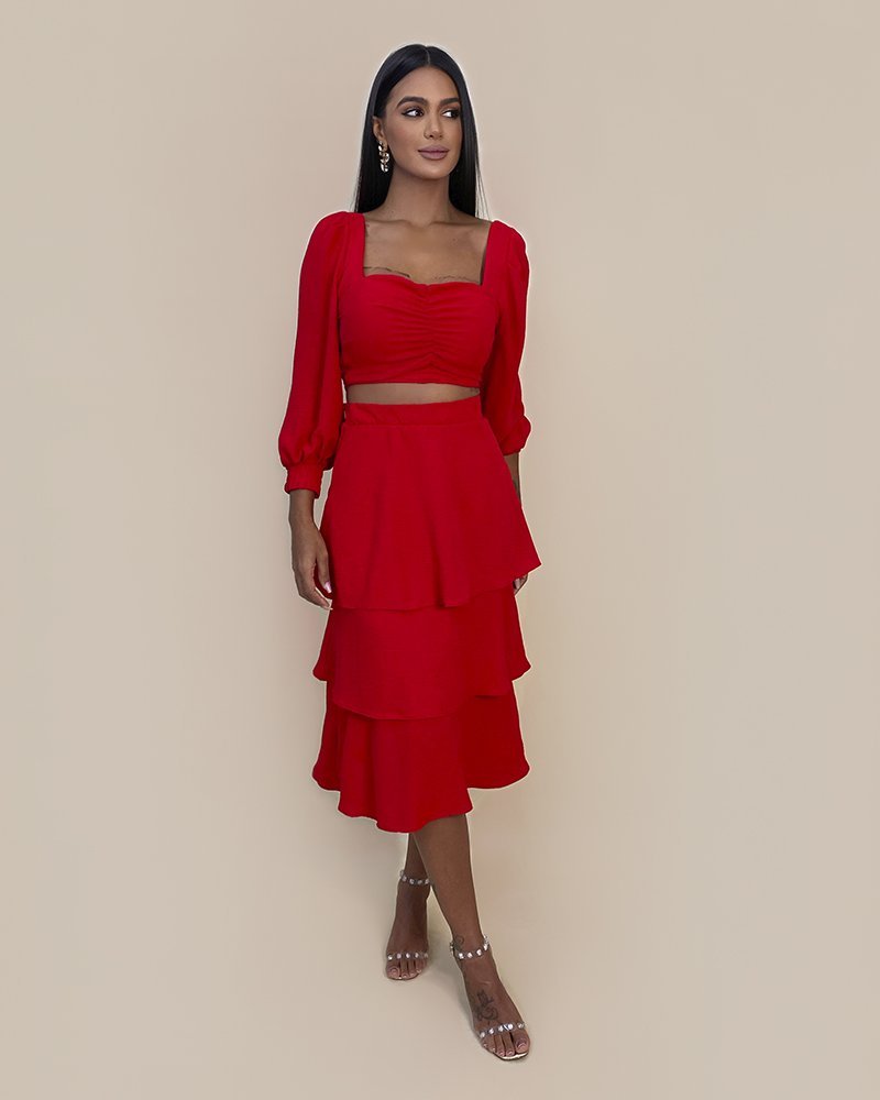 Cropped Olga em Duna - Vermelho - Image 4