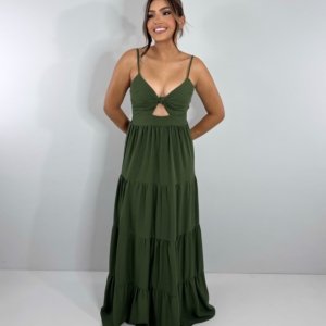 Vestido Cátia - Verde Militar - Image 2