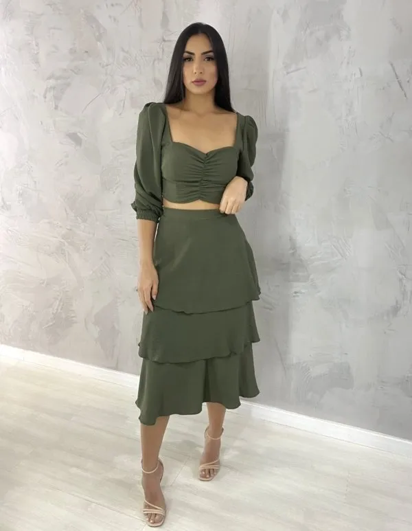 Conjunto Olga - Verde Militar