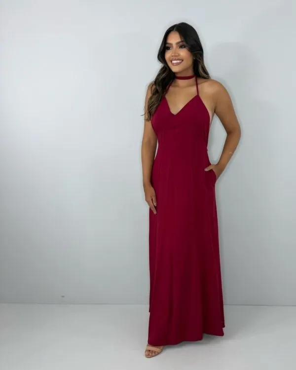 Vestido Victória - Marsala