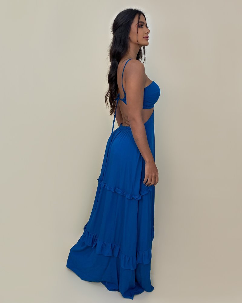 Vestido Michelle - Azul Petróleo - Image 3