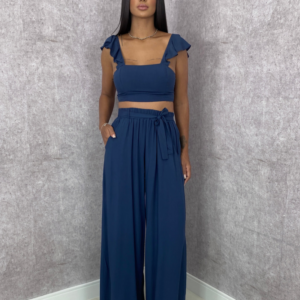 Conjunto Pantalona Samira - Azul Marinho - Image 1