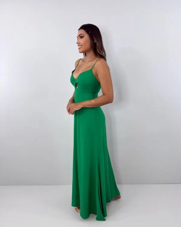 Vestido Eliana - Verde Bandeira