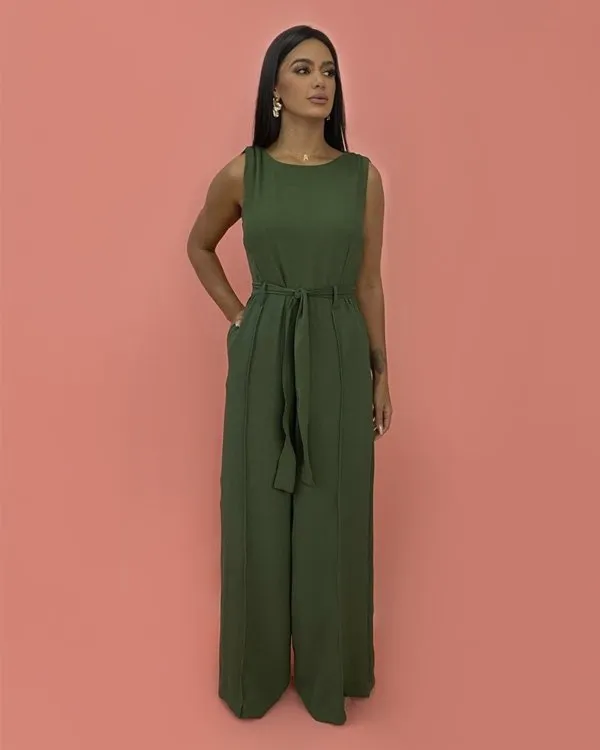 Macacão Celina - Verde Militar