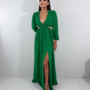 Vestido Magda - Verde Bandeira - Image 3