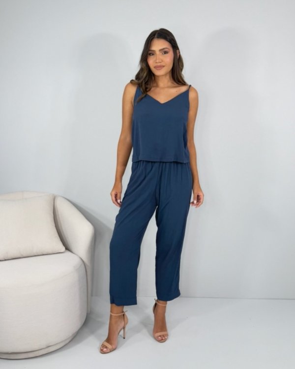 Conjunto Tácia - Azul Marinho