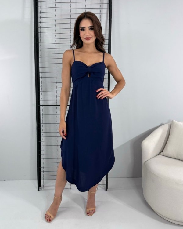 Vestido Agnes - Azul Marinho