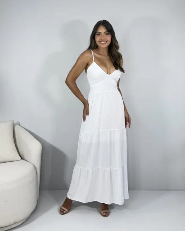 Vestido Helô - Branco