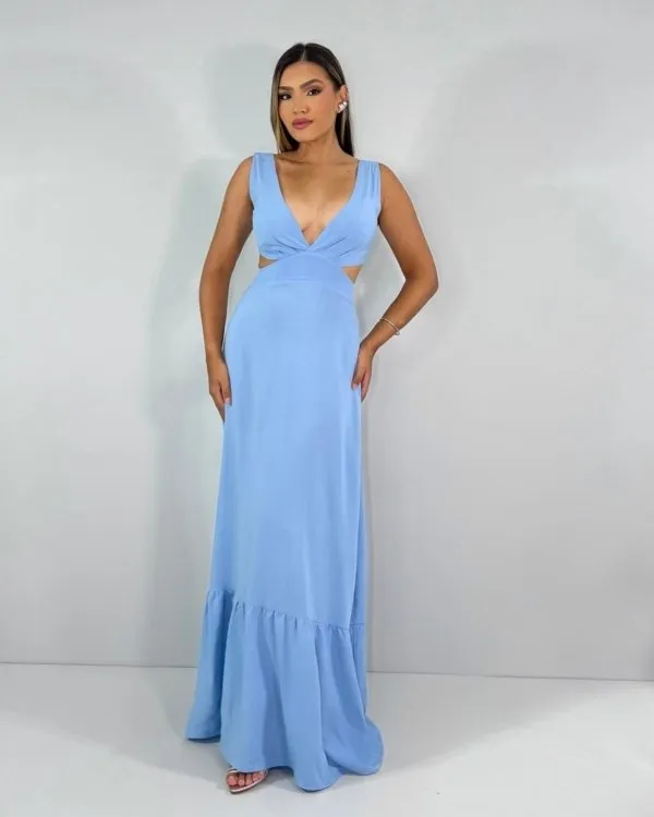 Vestido Miranda - Azul Serenity