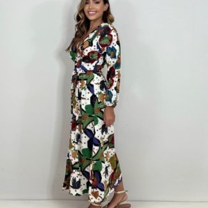 Vestido Clara - Estampa Tropicália - Imagem 3