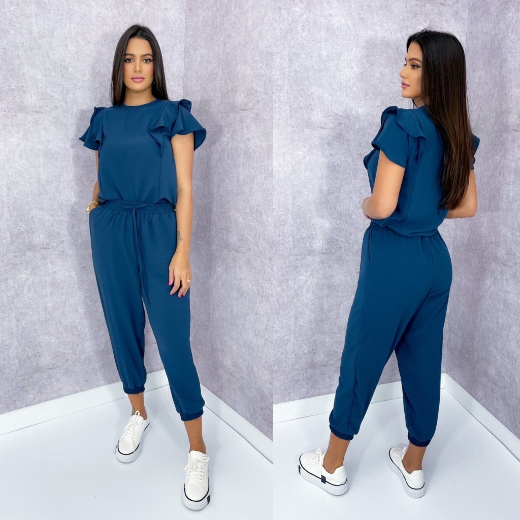 Conjunto Suzane - Azul Egeu