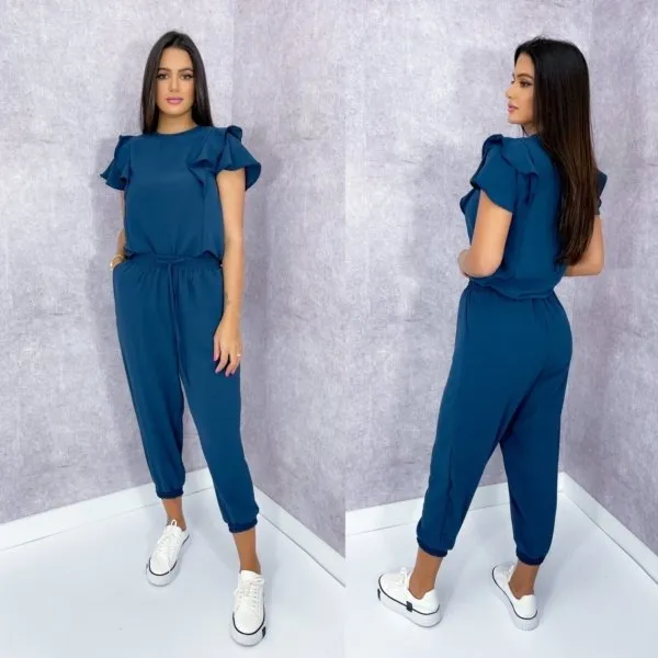 Conjunto Suzane - Azul Egeu