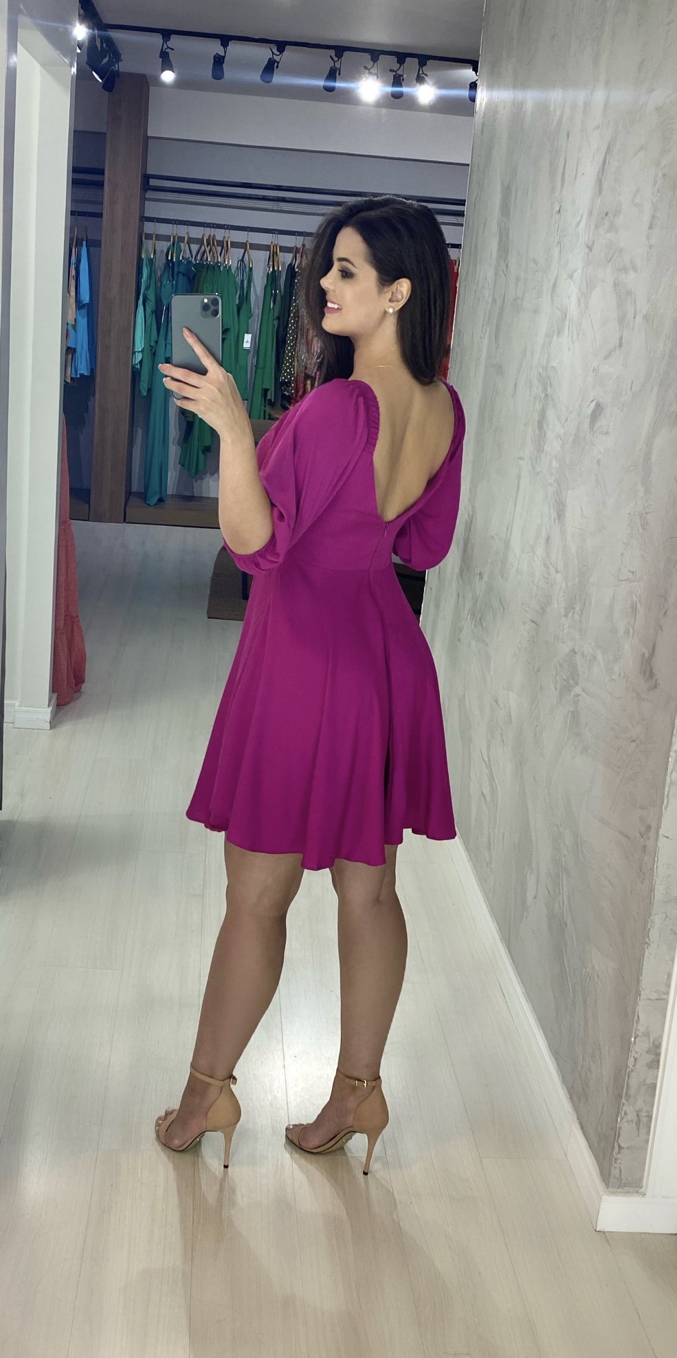 Vestido Anne - Fúcsia - Image 3