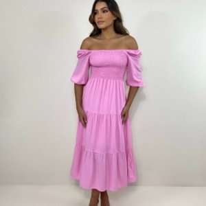 Vestido Juliana - Rosa Bebê - Image 6