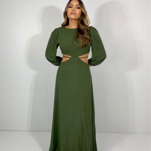 Vestido Giza - Verde Militar - Image 2