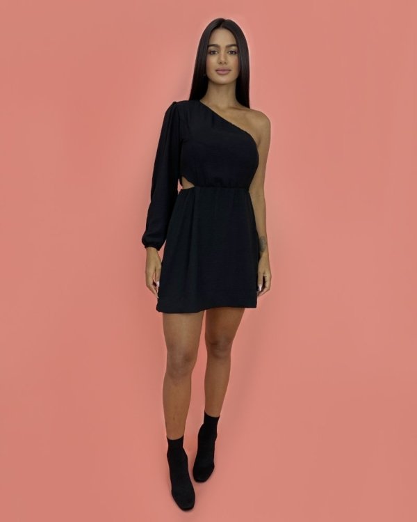 Vestido Luna em Duna - Preto